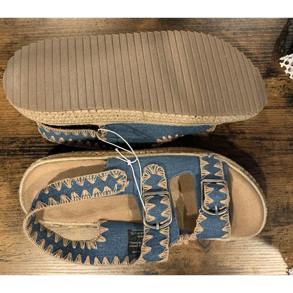 Freely Women's Raffia Platform Sandals, 10 - Picture 6 of 9